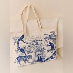 Sezane Paraiso Blue Tote